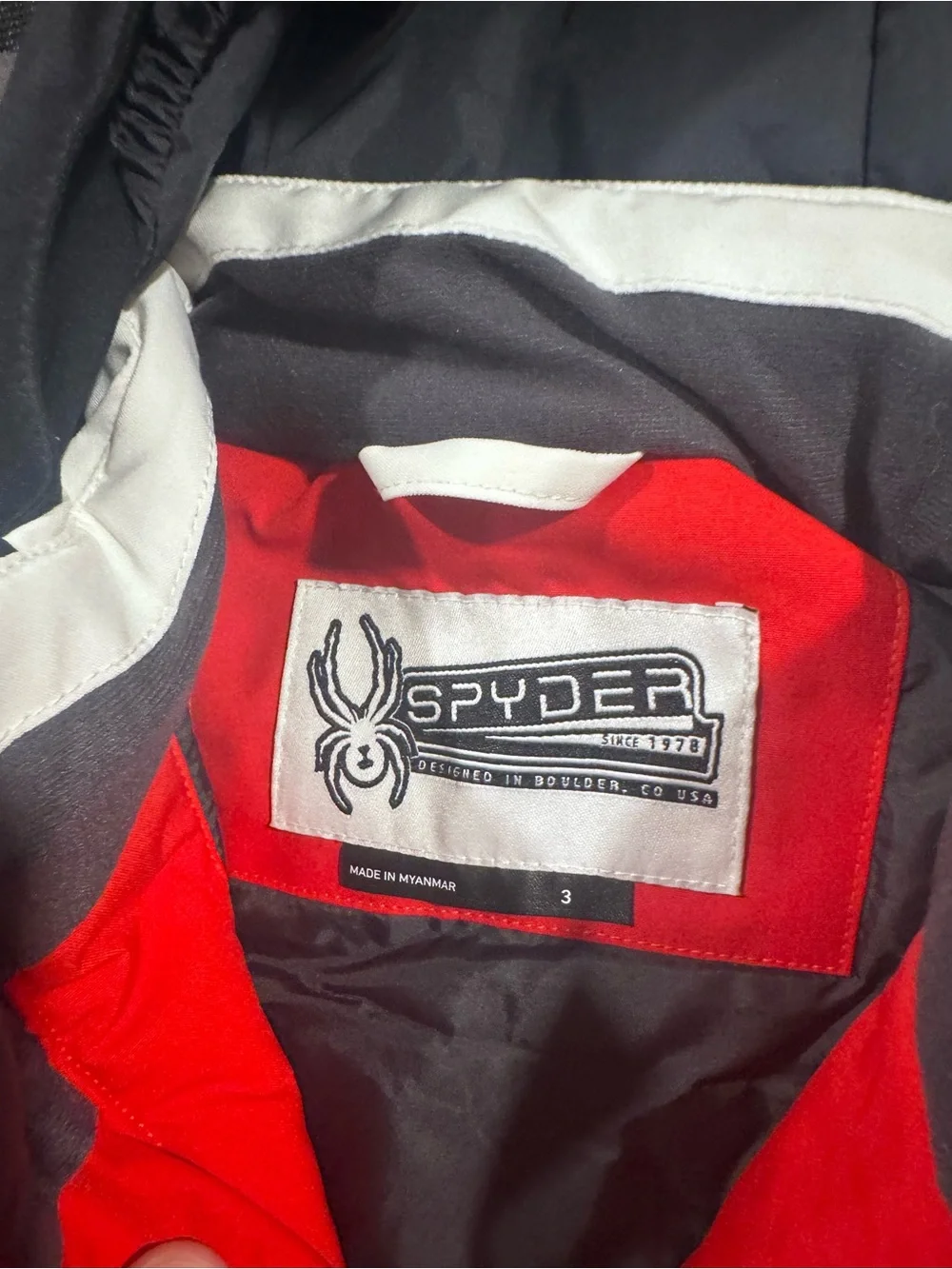 Spyder Kids Red, Black & Gray Ski Jacket and Bib Pants Set